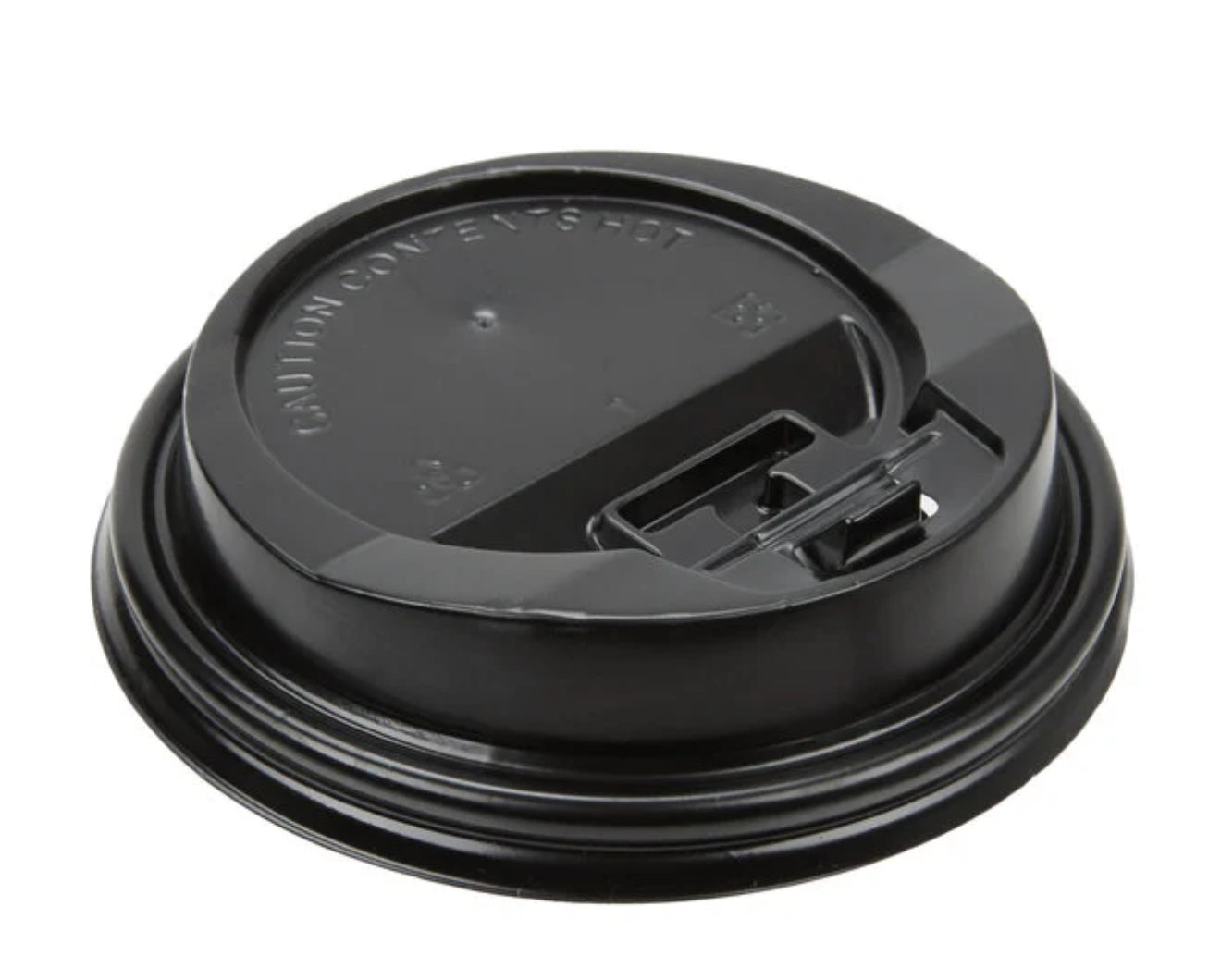RL4-25 10-20oz Dome Lid For Hot Cups Black 1000pcs