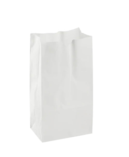 RL5-34 #8 white paper bags 6x4x12.6 500pcs