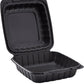 RL2-16 8x8 Black Hinged Container one compartment 150PCS   A1012