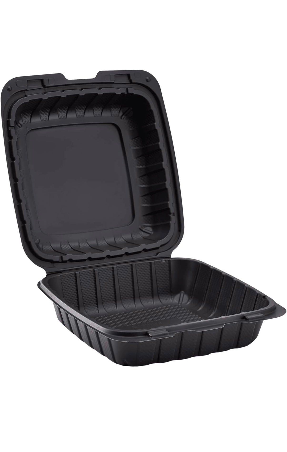 RL2-16 8x8 Black Hinged Container one compartment 150PCS   A1012