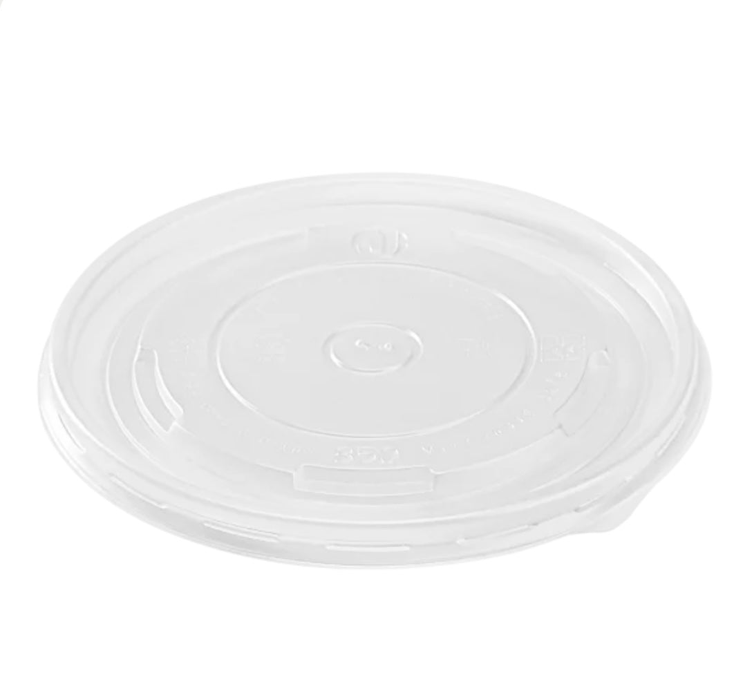 D4 - 32oz White Paper Container Lid 600Pcs 142mm