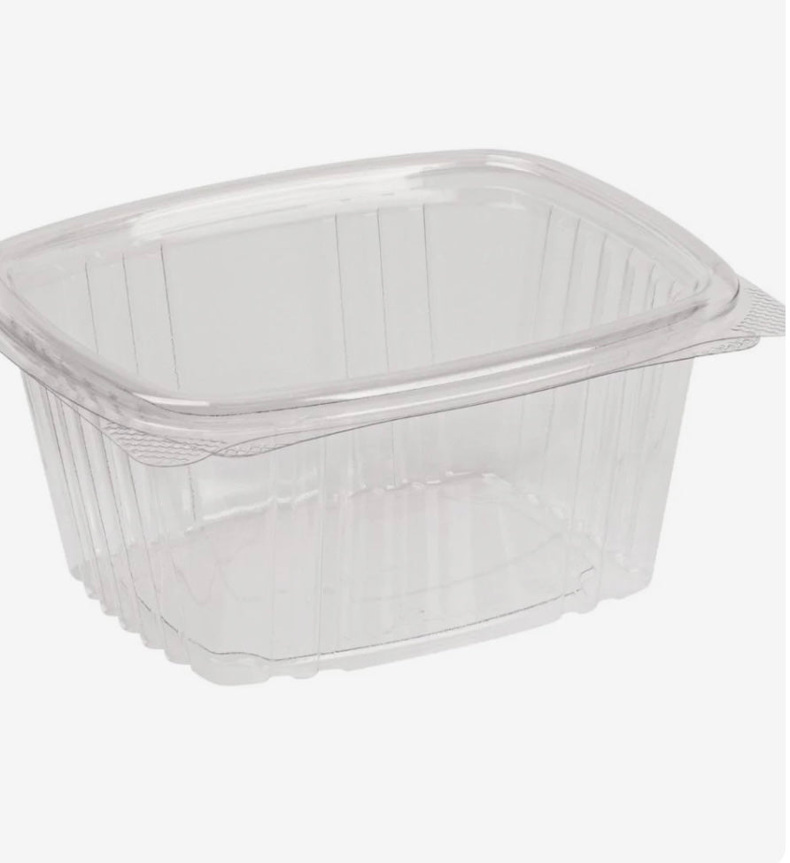 16oz Clear Hinged Rectangle Container 200pcs