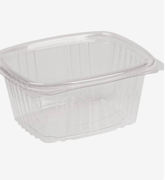 16oz Clear Hinged Rectangle Container 200pcs