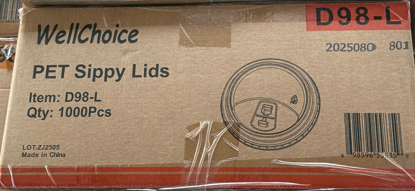 RL4-25 PET Sippy Lids 1000pcs Item#D98-L