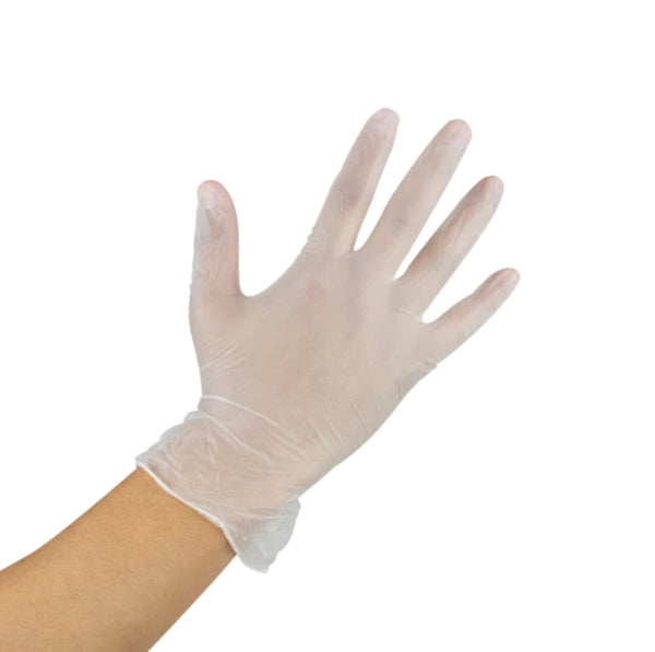 D1 - Sanitex Viynl Gloves Large 10 boxes/case Clear