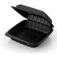 RL2-16 9x9 Black Hinged Container 150PCS  A1009