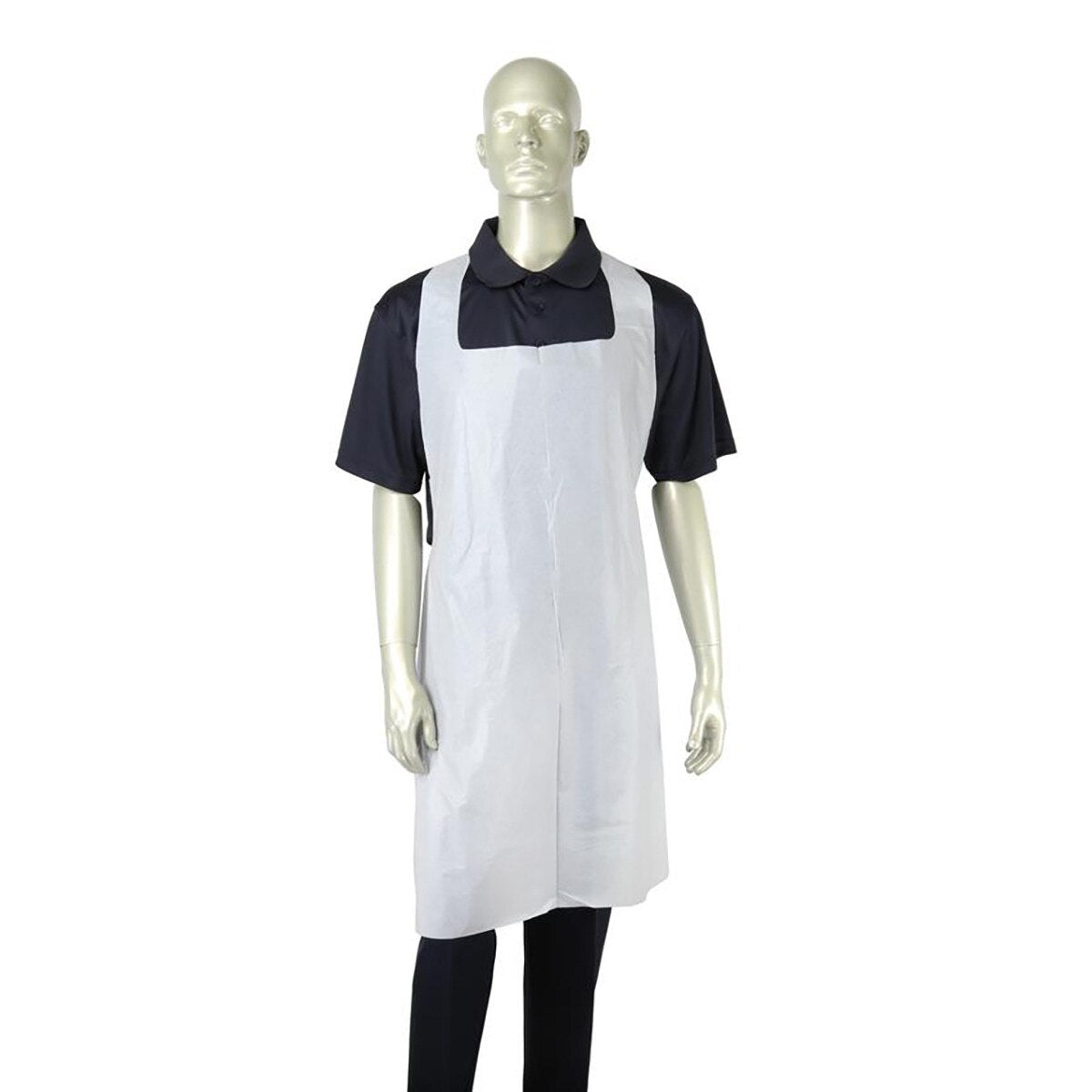 Disposable polyethylene apron 28x46 1Mil thickness white – bulk pack 1000pcs