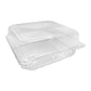 B7- PET Clear Hinged Container 8x8 200pcs Item# PHC-88