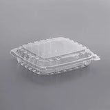 B6- Clear PS Hinged container 8"x8"x2" 250pcs/case