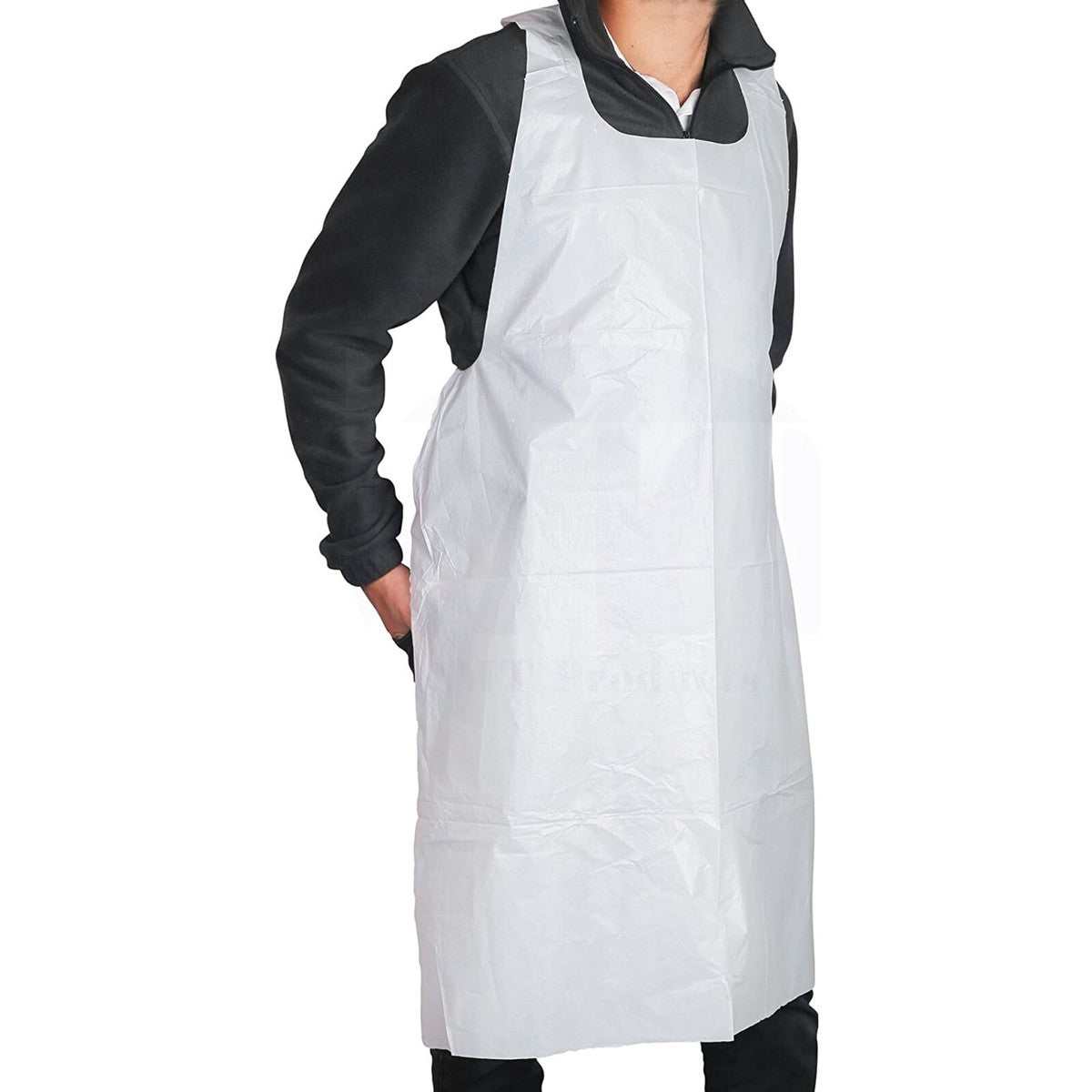 B1- Disposable Poly Aprons Heavy Duty 100 count size 28x46 1534-1