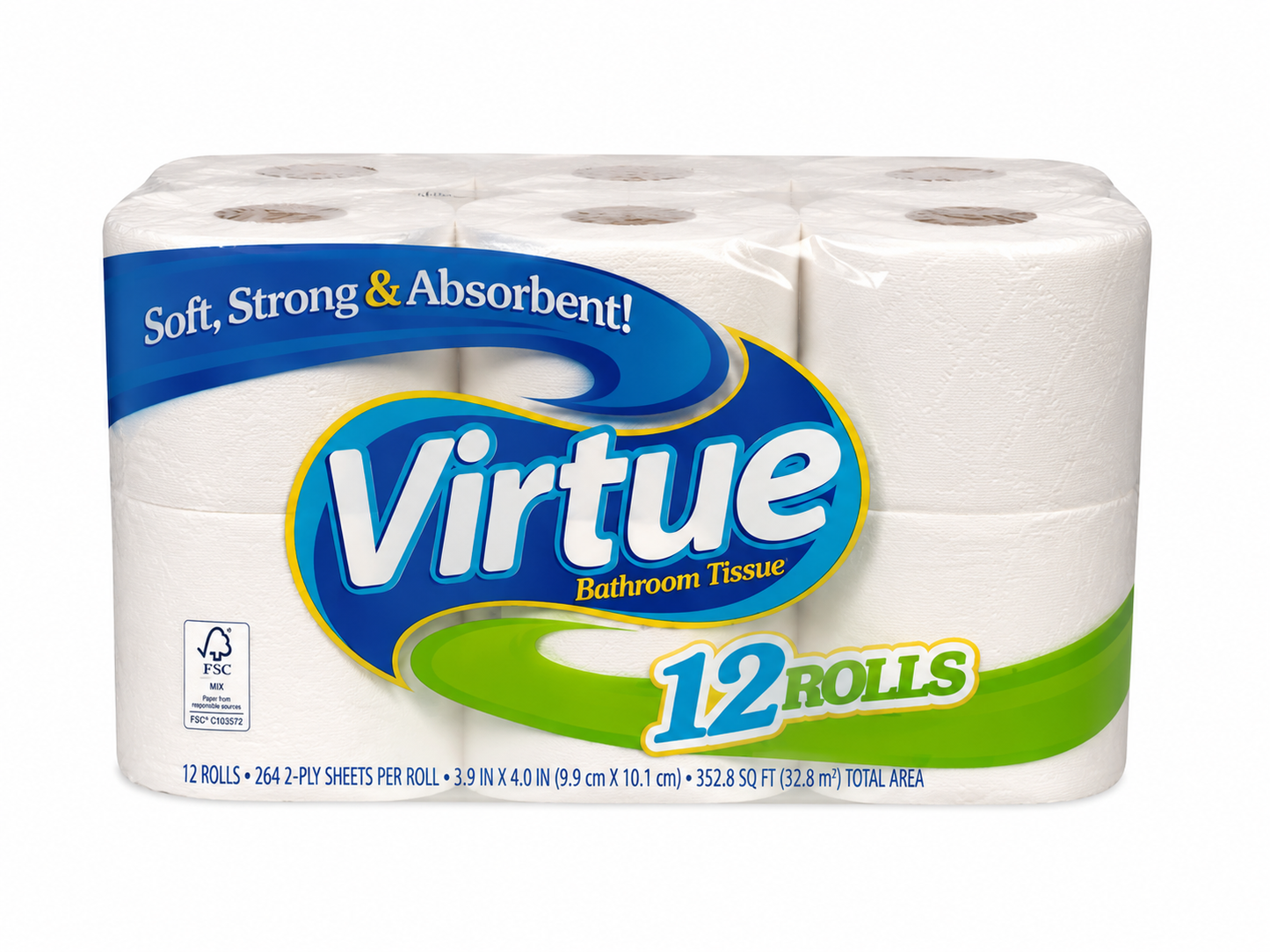 Bathroom Tissue Virtue Original 4/12pk