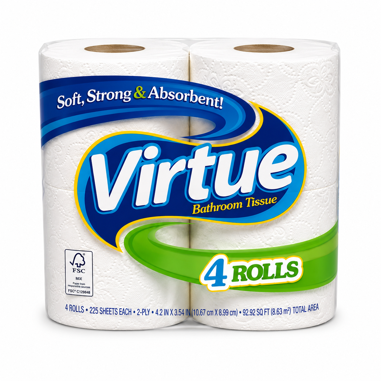 Bathroom Tissue Virtue Original 12/4PK