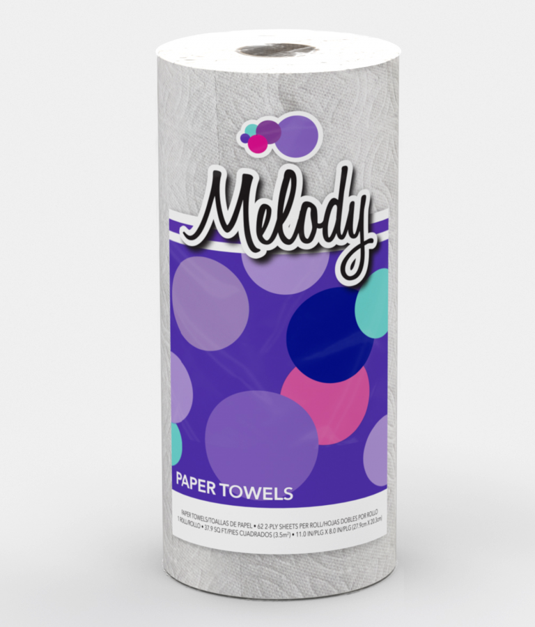 30/1 BIG ROLL  MELODY  PAPER TOWELS  Item:90380