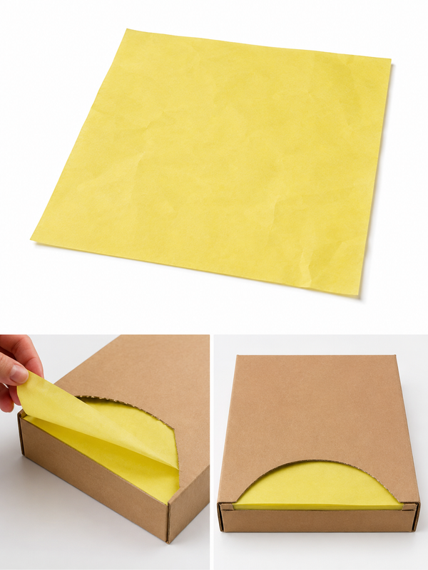 E1 - 12x12 Yellow Grease Resistant Wrap 5000PCS