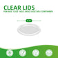 clear lids for 8oz to 32oz Deli Containers