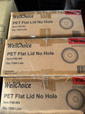 RL4-27 PET Flat Lid No Hole 12/14,16,20,24oz 1000pcs