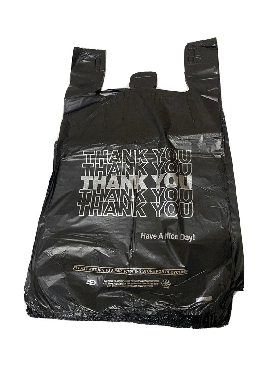 RL1-1 Black T-Shirt Bag 11.6x6.7x20.9 300bags/Carton F1021