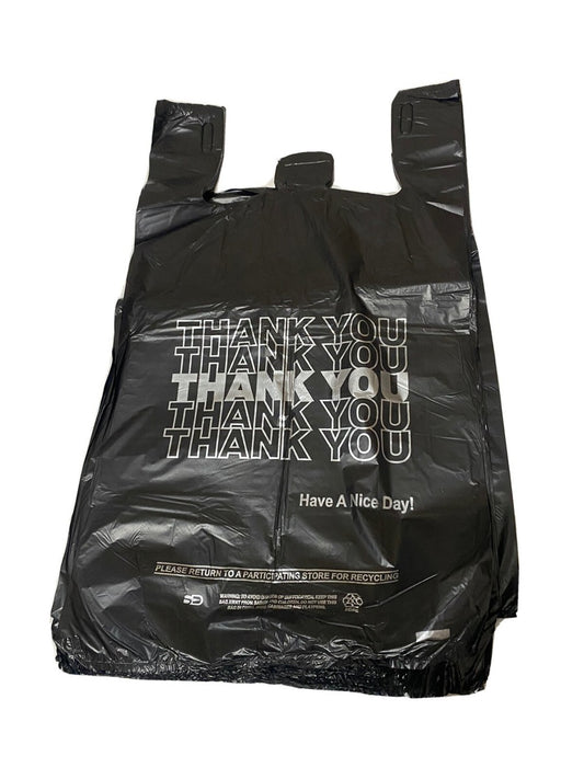 RL1-1 Black T-Shirt Bag 11.6x6.7x20.9 300bags/Carton F1021