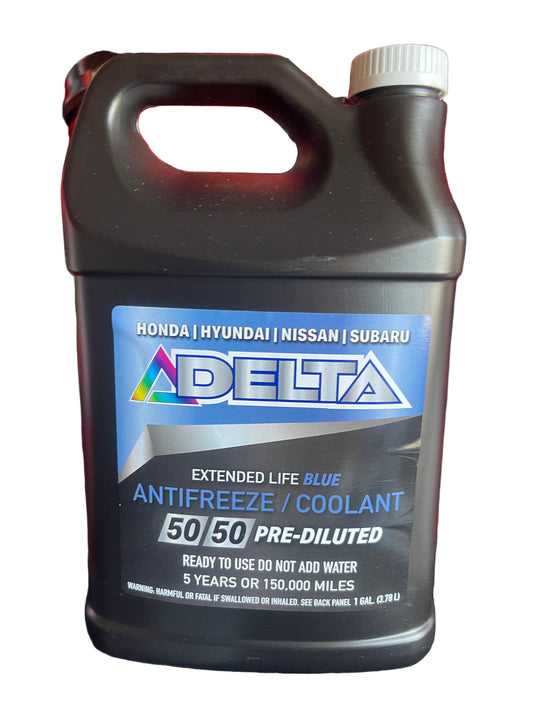 Delta Blue Antifreeze Coolant 50/50 Pre-Diluted 1 Gallon – 6 Pack