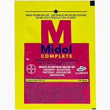 MIDOL PAIN RELIEF CAPLETS 2 CT BLISTER