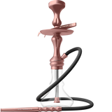 Starbuzz Mini Hookah with glass base and rose gold finish – compact shisha pipe for smooth smoking experience