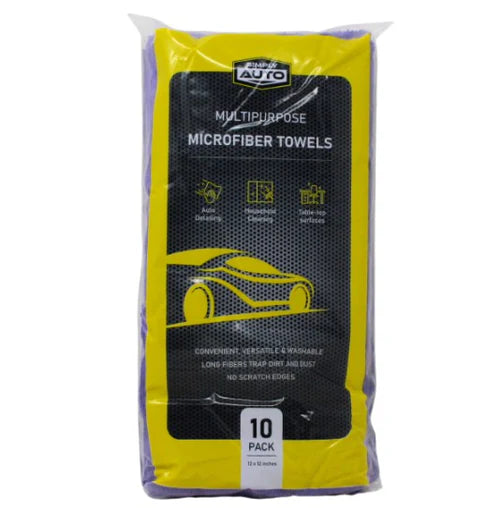 AUTO EDGELESS MICROFIBER TOWELS 10 CT