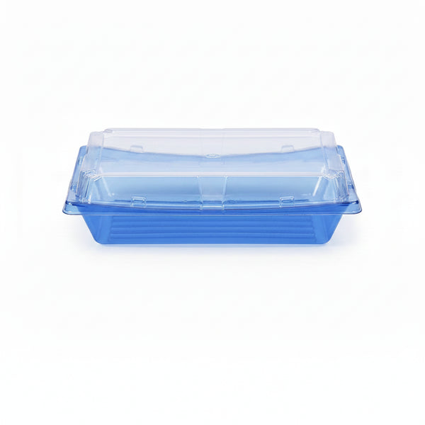 9.44"×7.28" Blue PET Sushi Container 200/Case