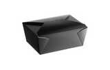 #4 BLACK PAPER TAKE-OUT BOX 8.5x6.25x3.5 160pcs