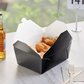 #4 BLACK PAPER TAKE-OUT BOX 8.5x6.25x3.5 160pcs