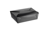 #2 Black Paper Take Out Box 8.5x6.25x1.8 200pcs