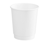 8oz double wall white paper hot cups 500pcs