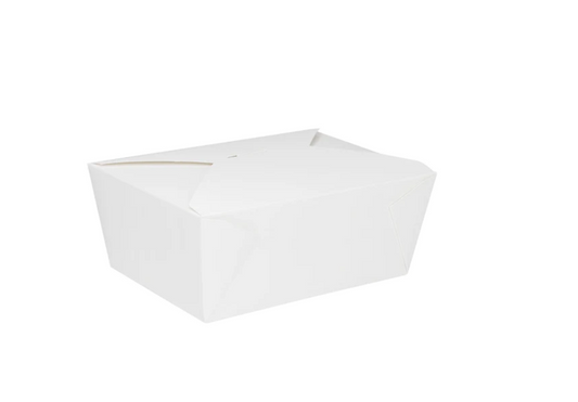 RL5-35 49oz White Kraft Food Box #4