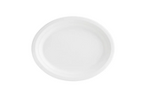 RL1-6 10x12.5 Sugarcane Oval Plates White 500PC