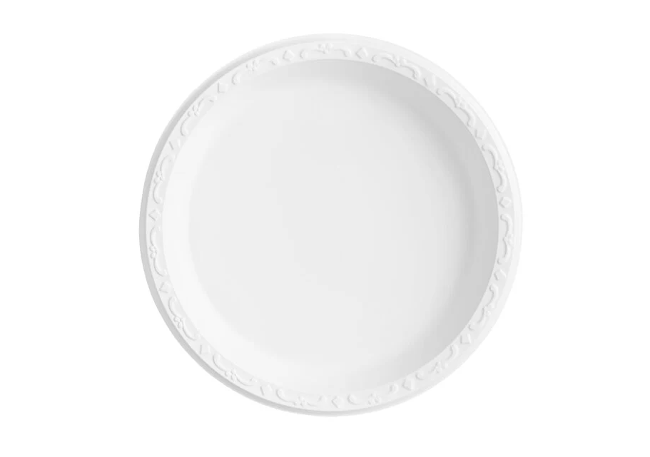 9" Plates Ivory Mineral Filled 400pcs