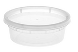 F4- 8oz Plastic Soup cup with lid 240pcs