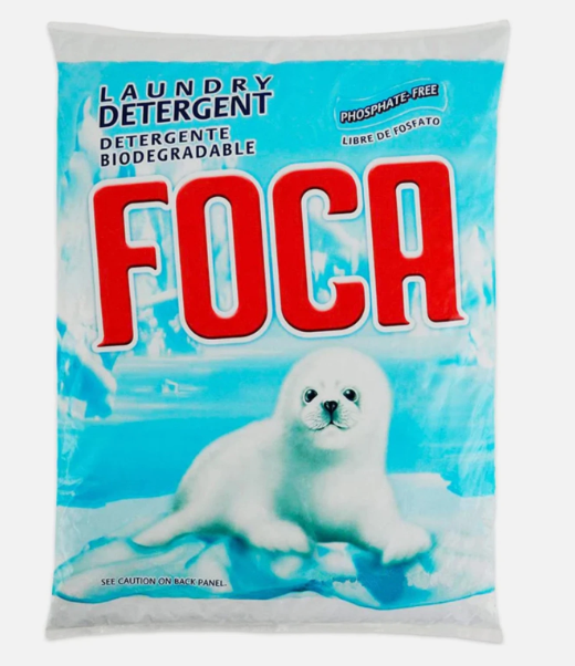 Foca Powder Laundry Detergent 8.81oz 250g biodegradable phosphate-free cleaning powder