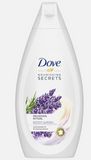 Front view of Dove Nourishing Secrets Relaxing Ritual Body Wash with lavender oil and rosemary – 200ml Pack of 3