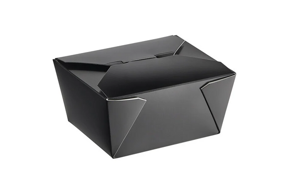 #1 Black Paper Take-Out Box 5x4.5x2.5 450pcs