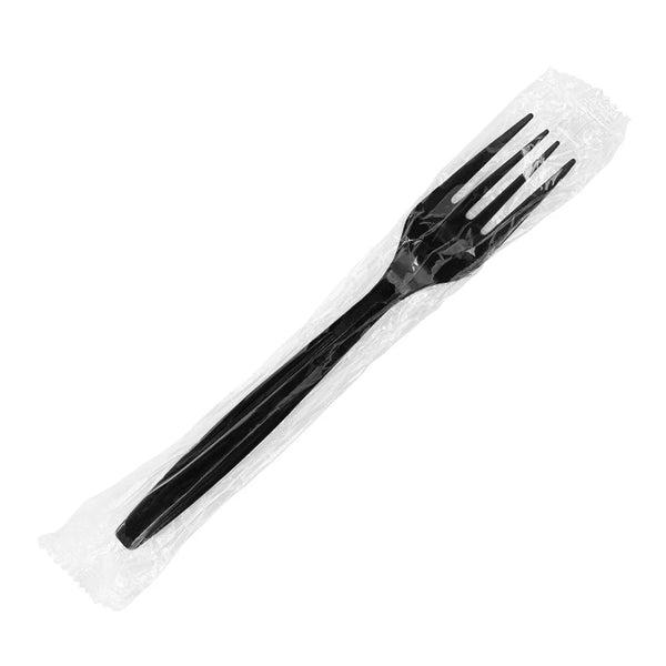 Black Wrapped Forks Heavy Duty 1000PCS