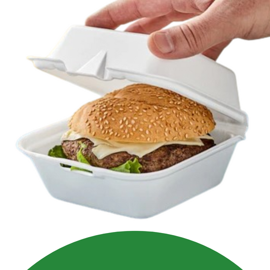 HINGED HAMBURGER CONTAINER