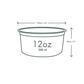 12 oz Clear Deli Containers – Case of 500