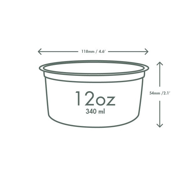 12 oz Clear Deli Containers – Case of 500