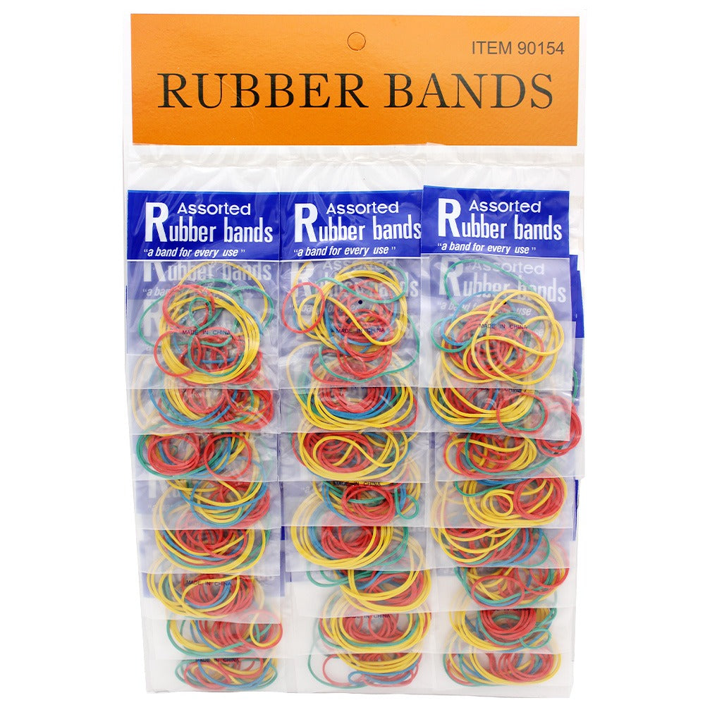 Rubber Bands 18 Ct Assorted (48 count)