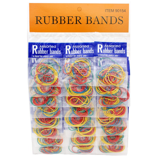 Rubber Bands 18 Ct Assorted (48 count)