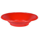 Dispozeit Plastic Bowl 7 in 100 Ct Red (6 pack)