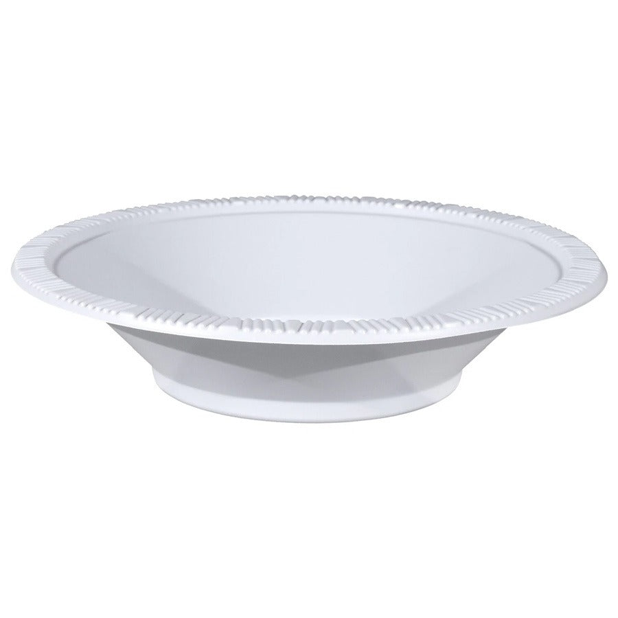 Dispozeit Plastic Bowl 7 in 25 Ct White