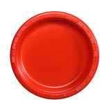 Dispozeit Plastic Plate 10 in 100 Ct Red (6 pack)