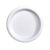 Dispozeit Plastic Plate 9 in 25 Ct White