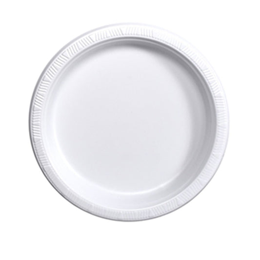 Dispozeit Plastic Plate 10 in 25 Ct White