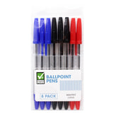 Check Plus Ballpens 8 Ct Asssorted Colors